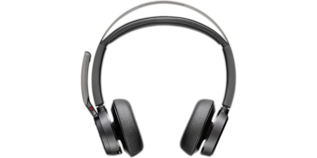 Poly Voyager Focus 2 UC USB-C-C Headset ohne Ladestation, USB-C/A Adapter